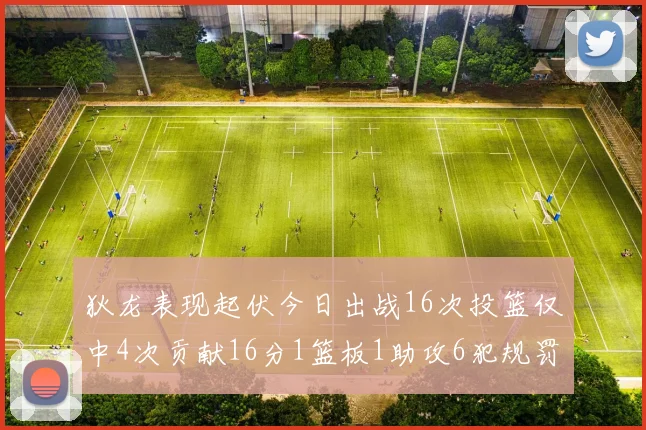 狄龙表现起伏今日出战16次投篮仅中4次贡献16分1篮板1助攻6犯规罚球命中率高达86